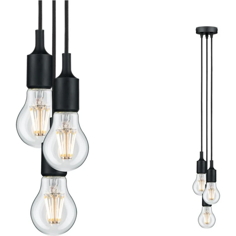 Paulmann Ketil 3 Hanglamp Zwart - Neordic Pendelleuchte
