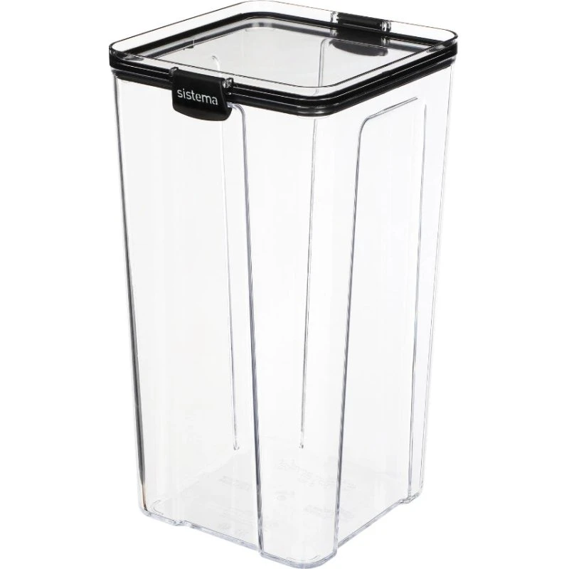 Sistema Ultra Voorraaddoos 4L Transparant/Zwart