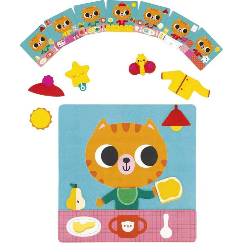 Janod De kleine kat van de rituelen – Magnetenspel voor kinderen vanaf 2 jaar