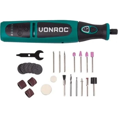 Vonroc Roterende Multitool 8V met 24 Accessoires