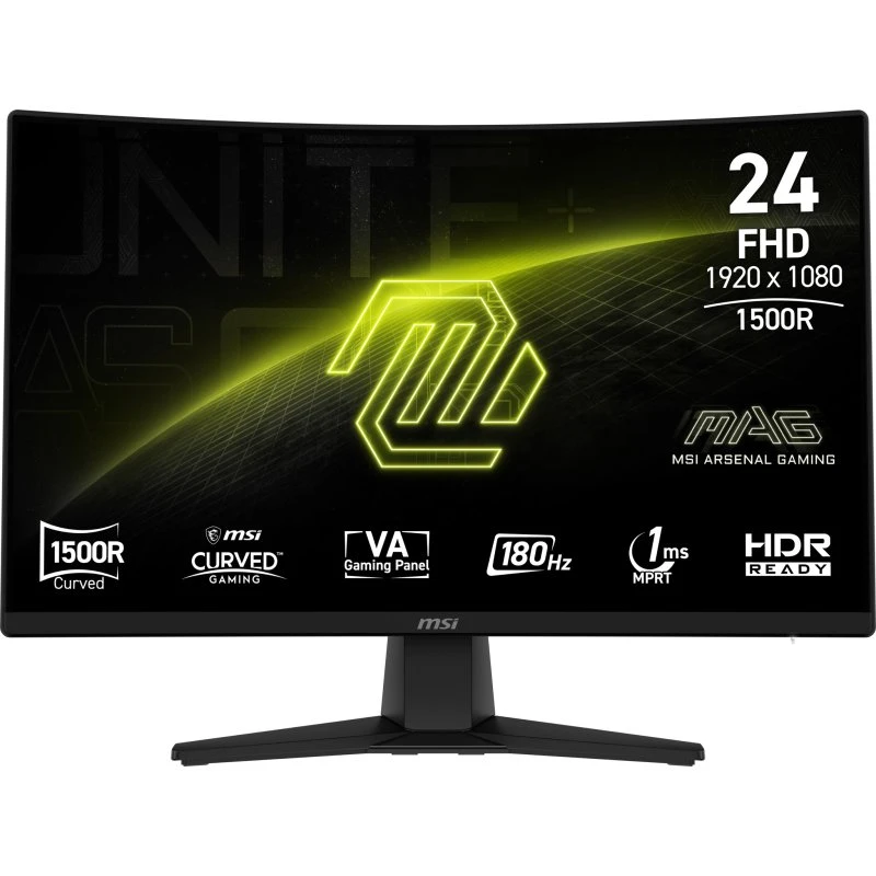 MSI MAG 242C 23.6" Curved Gaming Monitor - Full HD, 180Hz