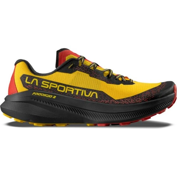 La Sportiva Prodigio 2 Trailrunningschoenen - Geel/Zwart/Rood - Maat 41