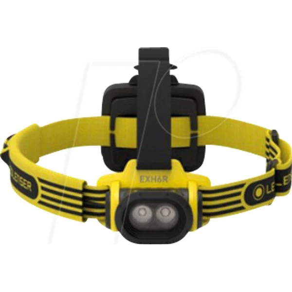 Ledlenser EXH6R hoofdlamp, oplaadbaar, ATEX zone 0, geel