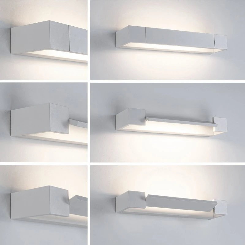 Paulmann LED wandlamp Lucille, wit, 40 cm, dimbaar, IP44