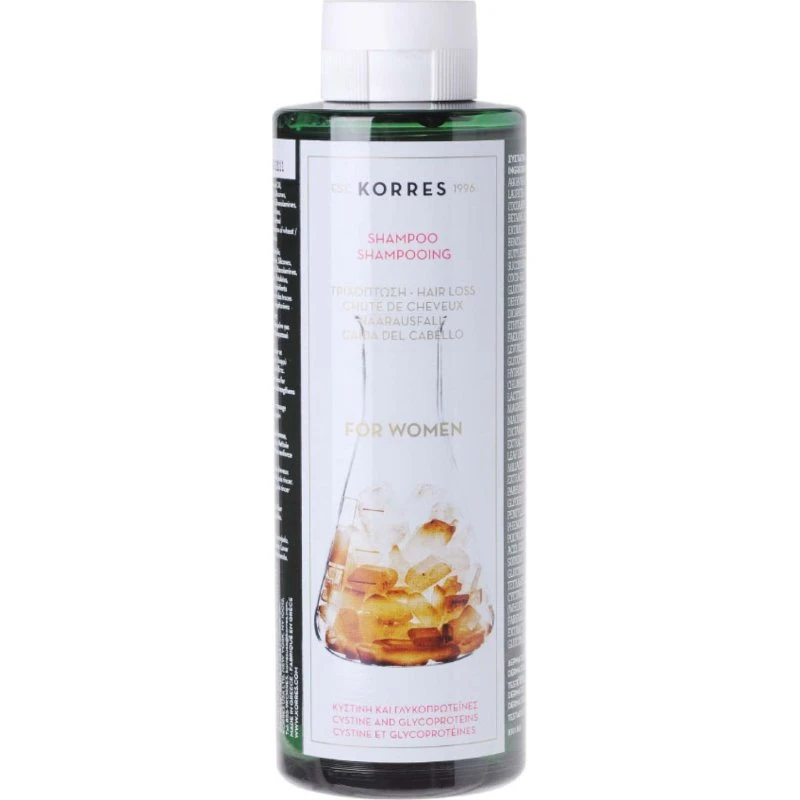 KORRES Cystine & Glycoproteïnen Anti-Haaruitval Shampoo voor Vrouwen, 250 ml