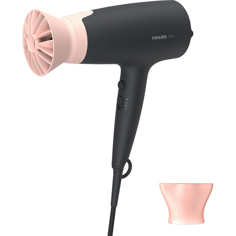 Philips Series 3000 Föhn BHD350/10 2100 W Zwart/Roze