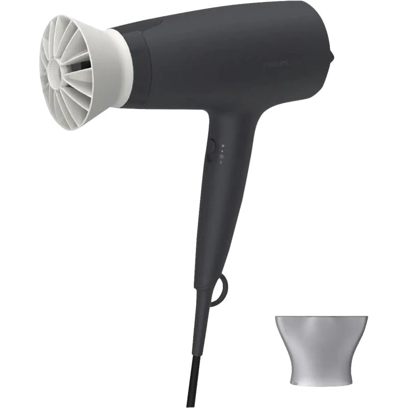 Philips BHD302/10 Föhn 1600W Zwart met ThermoProtect-hulpstuk