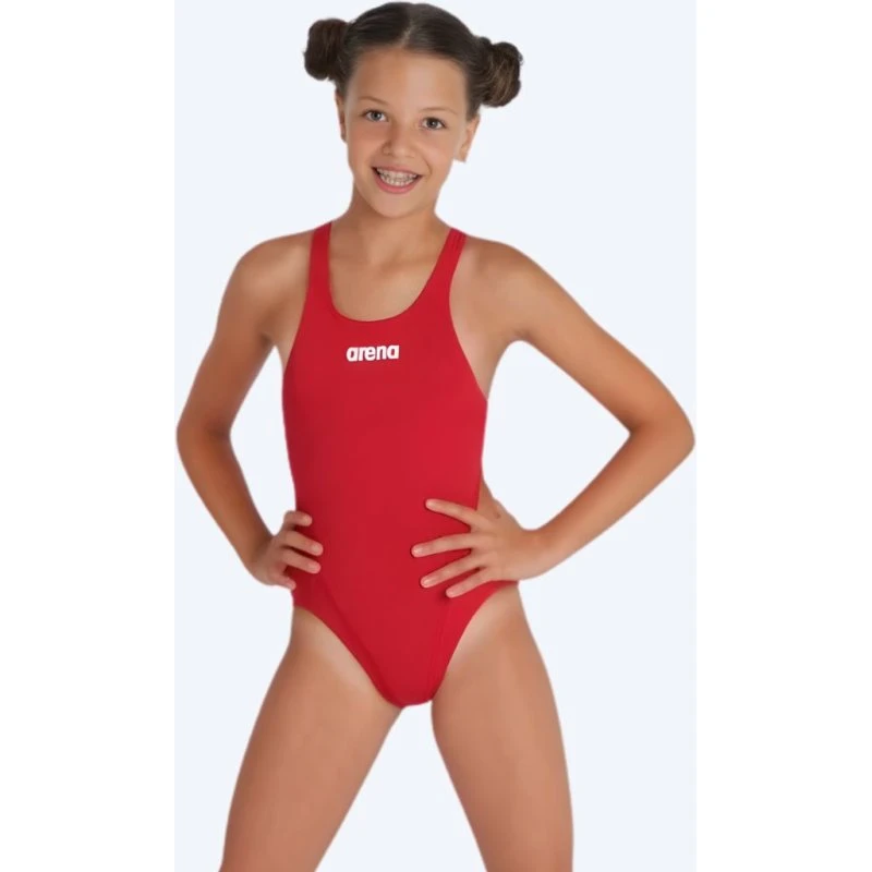 Arena meisjes zwempak Team Tech Solid - Rood