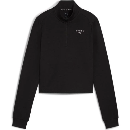 Puma x HYROX Cloudspun Half Zip Shirt Dames - Zwart - XS