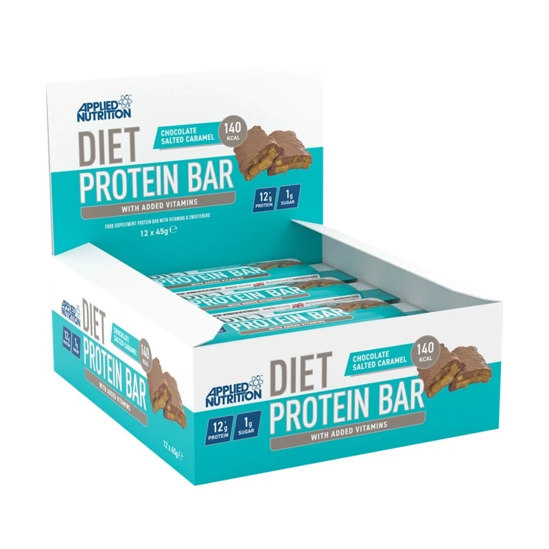 Applied Nutrition Diet Protein Bar Chocolate Caramel Crisp (12x45g)