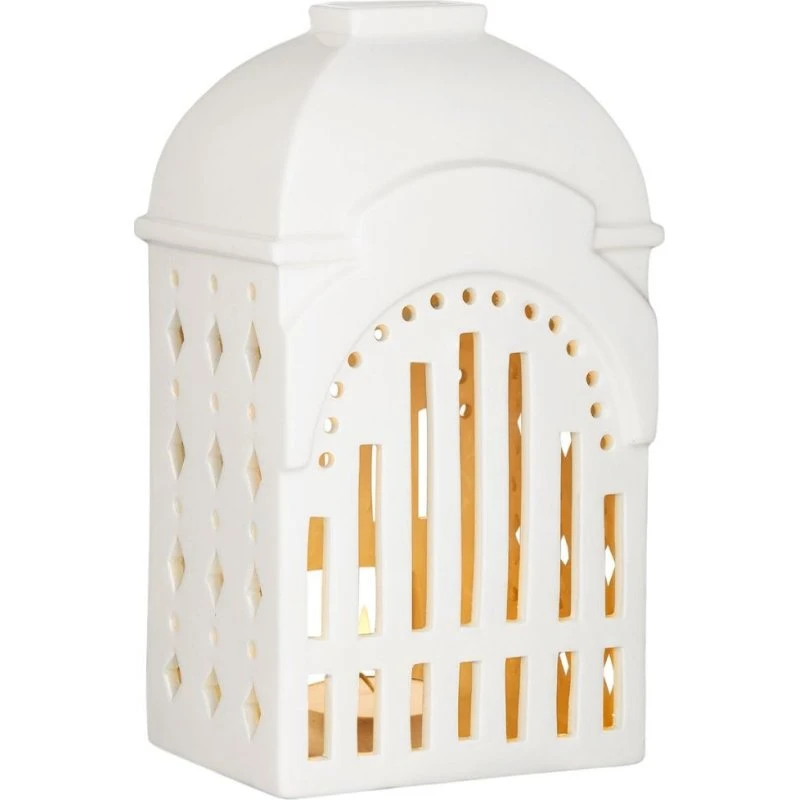 Kähler Urbania Tivoli Entrance 18cm Teelichthuis Wit Keramiek