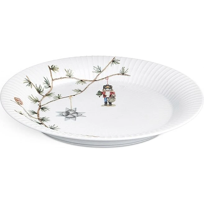 Kähler Design Dinerbord Hammershøi wit/groen Ø 27 cm