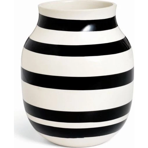 Kähler Omaggio Vase Zwart 20 cm