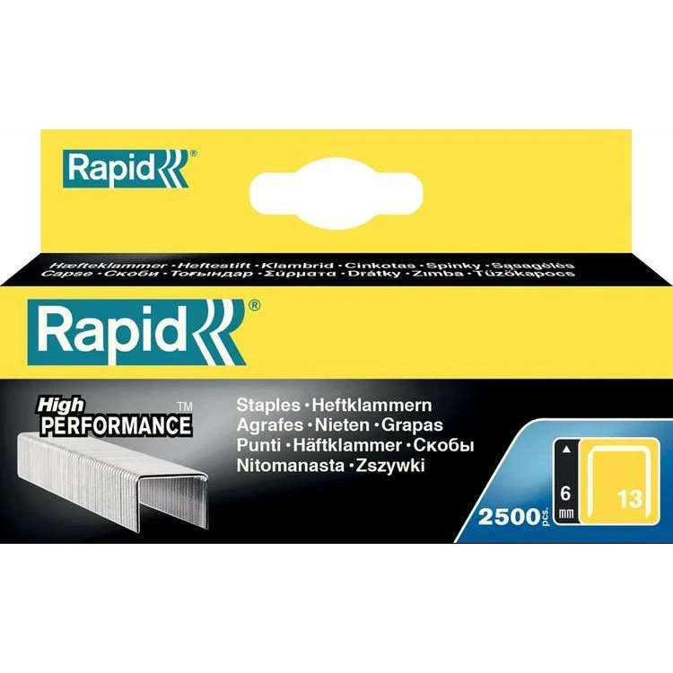 Rapid Nietjes 13/6Mm gegalvaniseerd, 2500 stks