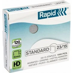 RAPID Standaard Nietjes 23/15, 120 vel capaciteit (1000 stuks)