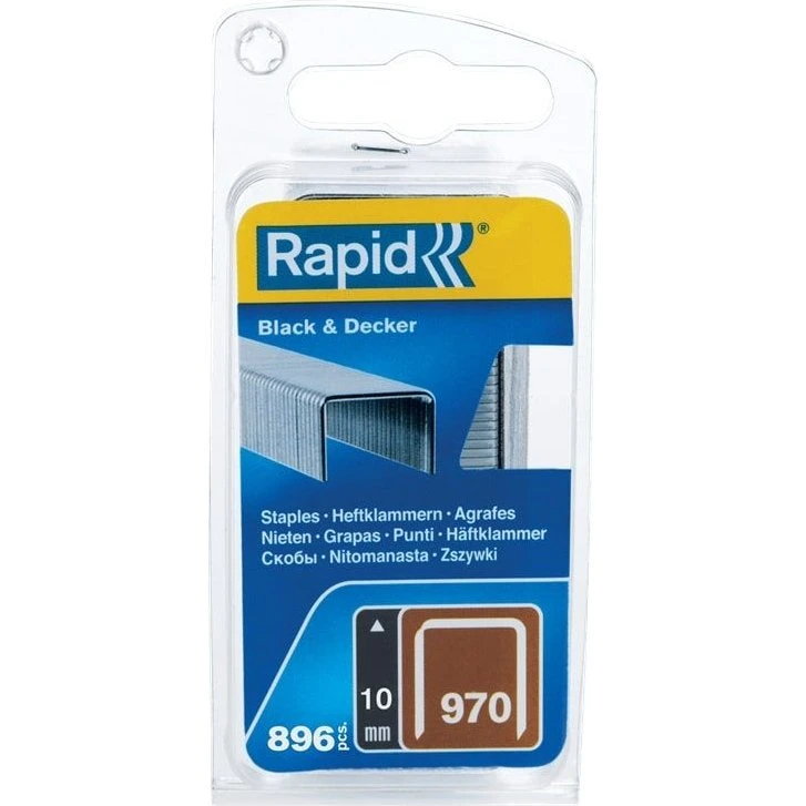 Rapid Nietens 970/10mm Galv. Narrow Blis 0.9mm