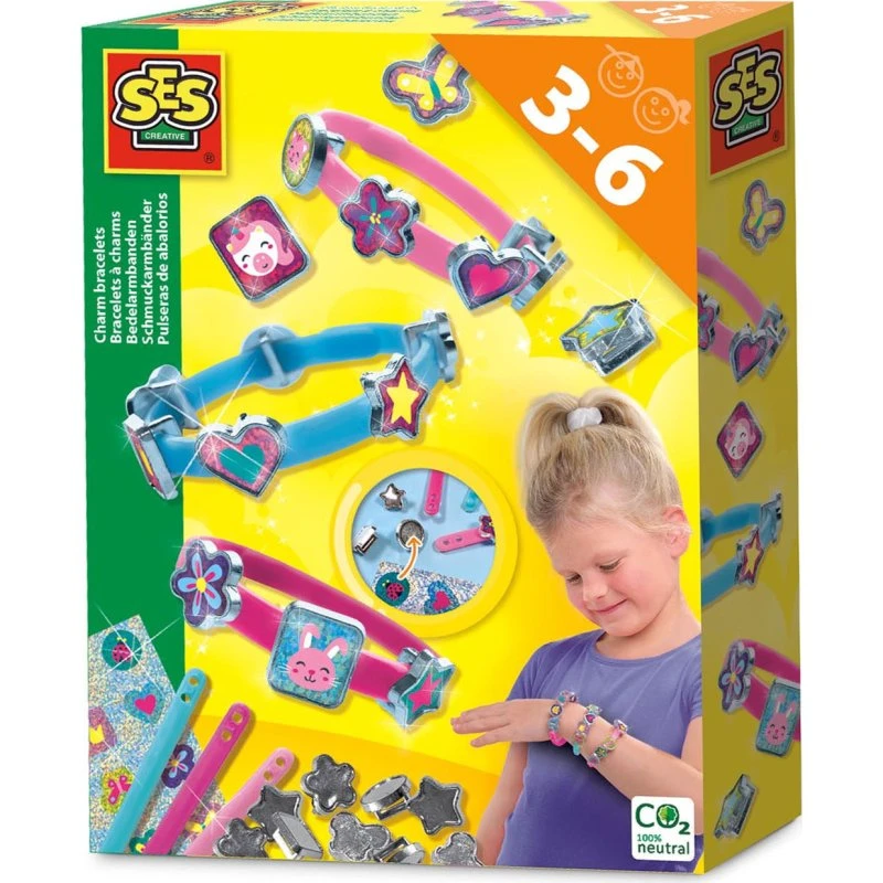 SES Bedelarmbanden met Glitterstickers