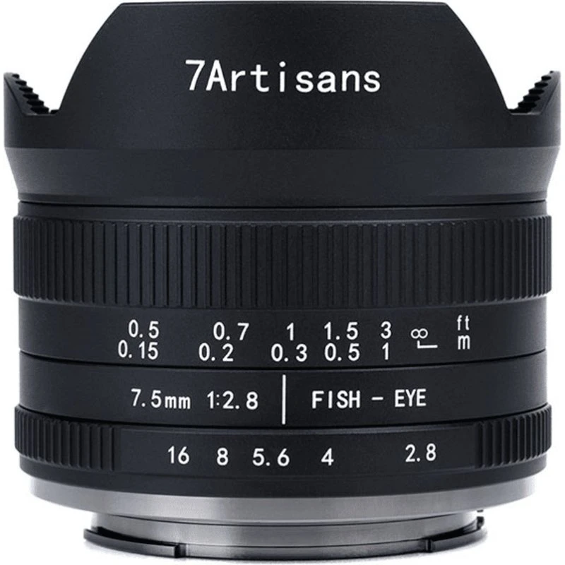 7Artisans 7.5mm F2.8 MkII Fisheye – Canon EOS-R (APS-C)