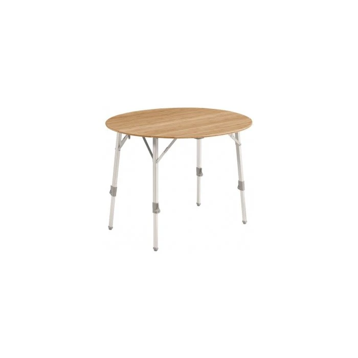 Outwell Custer Rond Klaptafel met Bamboe Blad
