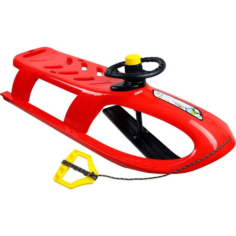 Prosperplast Bullet Control Rode Kunststof Slee met Stuurwiel - 102 cm