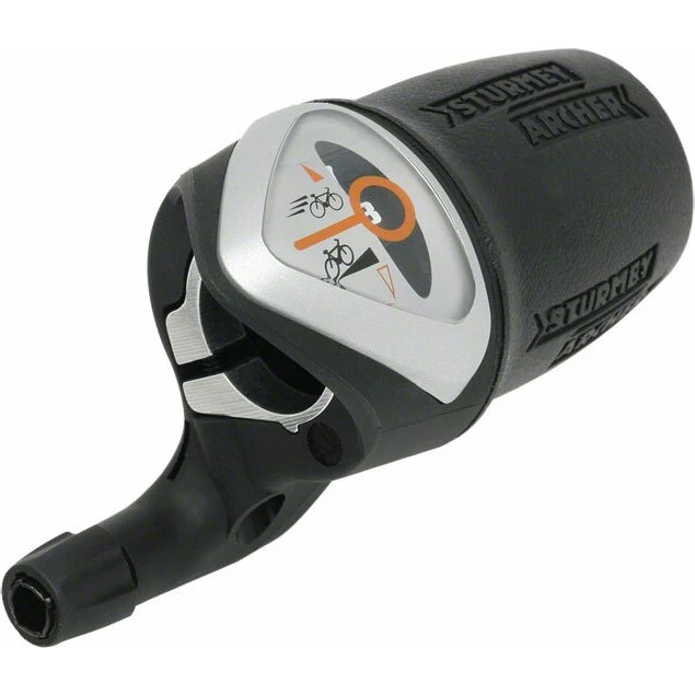 Sturmey Archer HSJ-955 Twistgrip 8V Zwart/Zilver