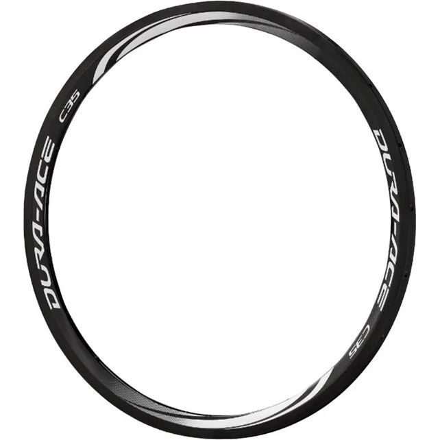 Shimano WH-9000-C35-CL Achtervelg 35 mm Zwart/Zilver