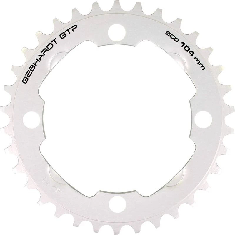Gebhardt Kettingblad 34T 4Gts Zilver 104mm 9sp