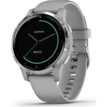 Garmin vívoactive 4S Smartwatch Zilver met Grijze Band