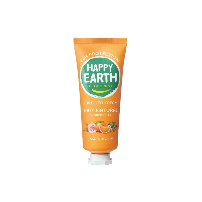 Happy Earth Deodorant Crème Rose Petitgrain 40 ml