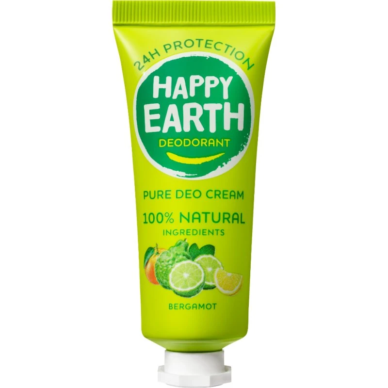 Happy Earth Deo Cream Bergamot 40 ml