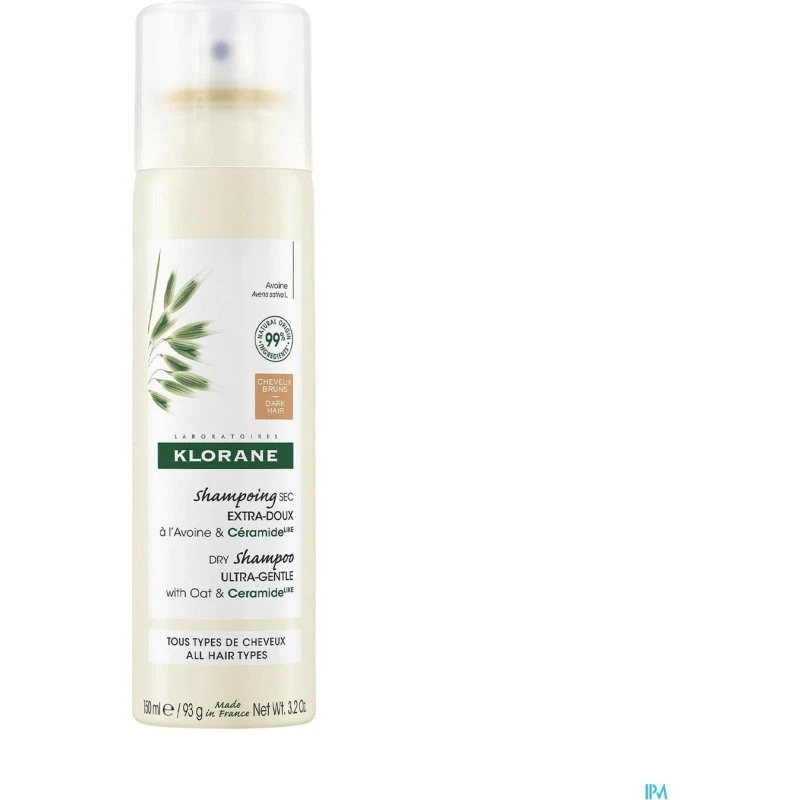 Klorane Getinte Droogshampoo Havermelk & Ceramide - 150 ml
