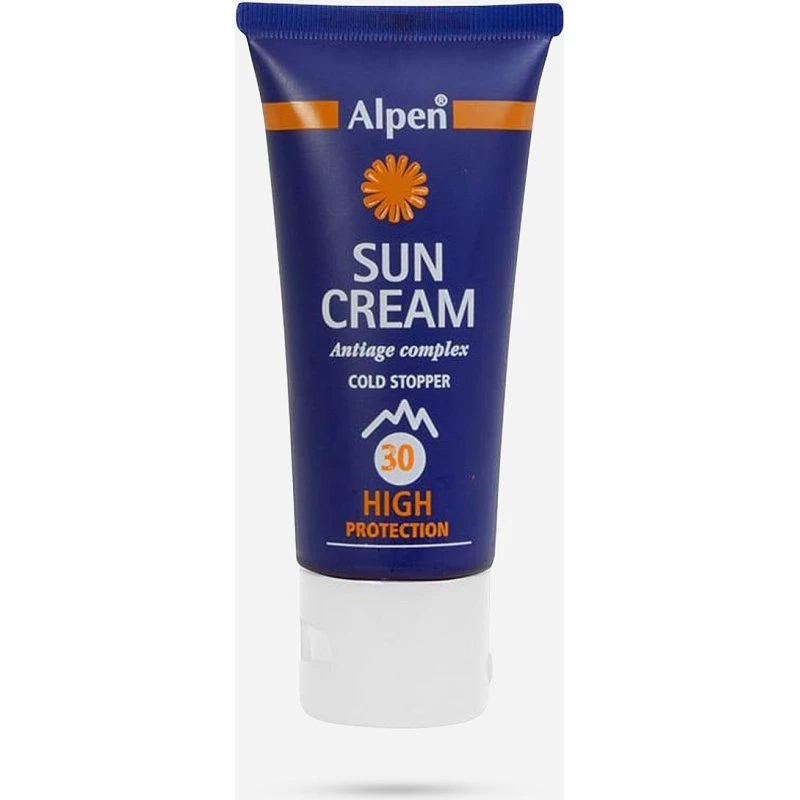 Alpen Sun Cream F30 High Zonnebrand Blauw 30 ml