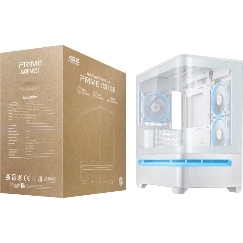 ASUS Prime AP202 ARGB Midi Tower Wit