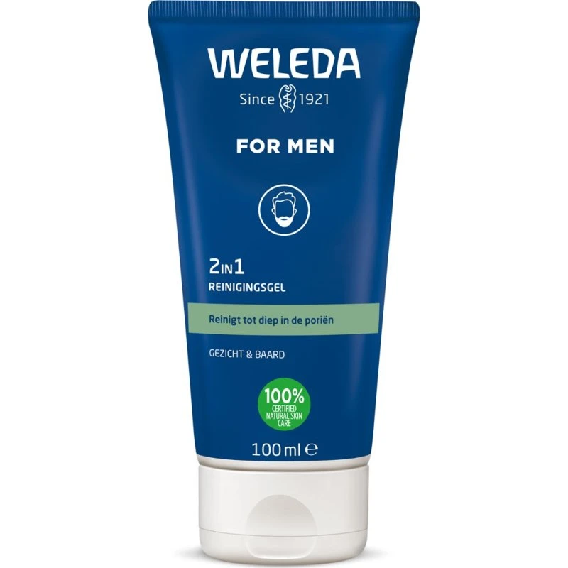 Weleda Voor Mannen 2in1 Gezichtsreiniger 100ml