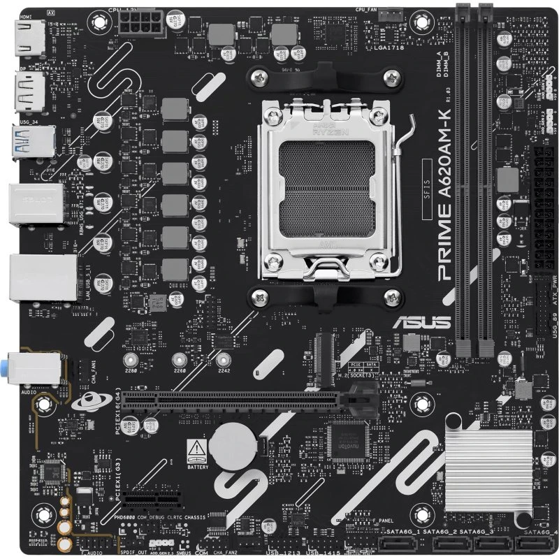 ASUS PRIME A620AM-K AMD A620 AM5 Micro ATX Moederbord