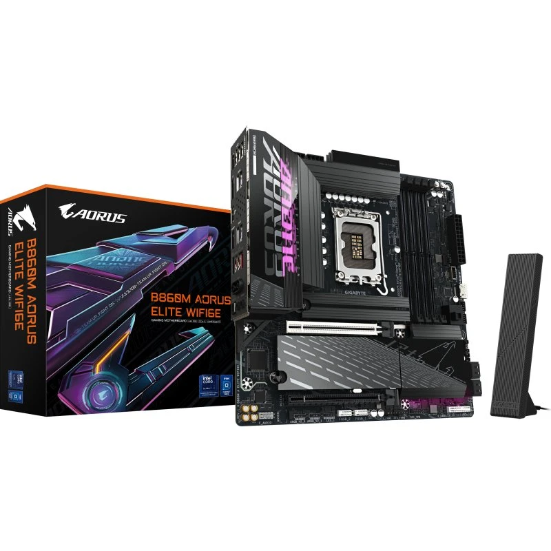 GIGABYTE B860M AORUS ELITE WIFI6E Intel B860 LGA 1851 Micro ATX