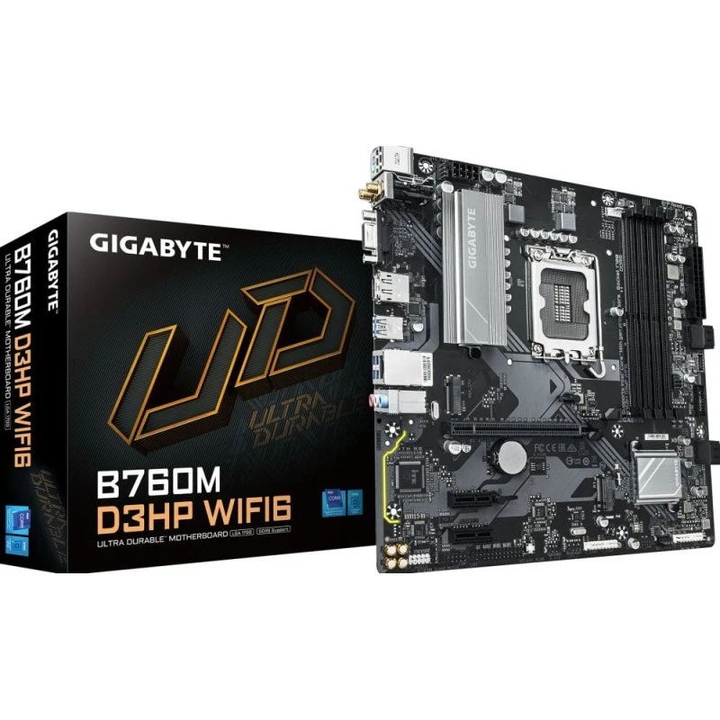 Gigabyte B760M D3HP WIFI6 Intel B760 LGA 1700 Micro ATX Moederbord