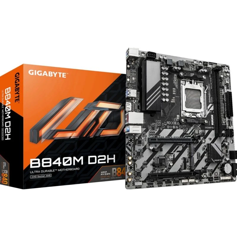 GIGABYTE B840M D2H Moederbord AMD AM5 Micro ATX DDR5