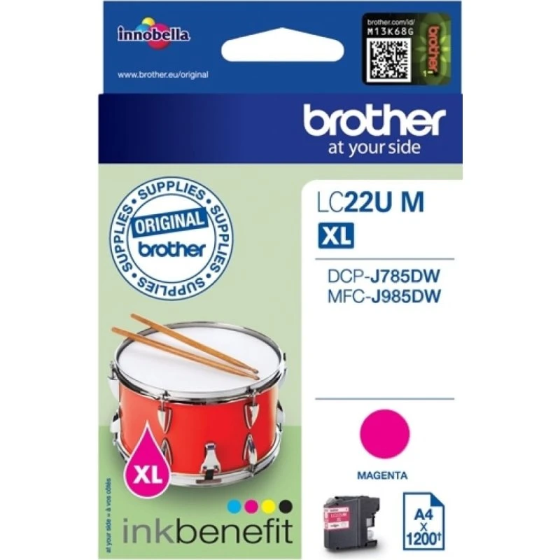 Brother LC-22UM Magenta Inktcartridge XL (Origineel)