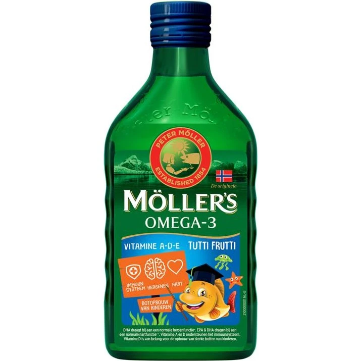 Mollers Omega-3 Levertraan Tutti Frutti 250ml