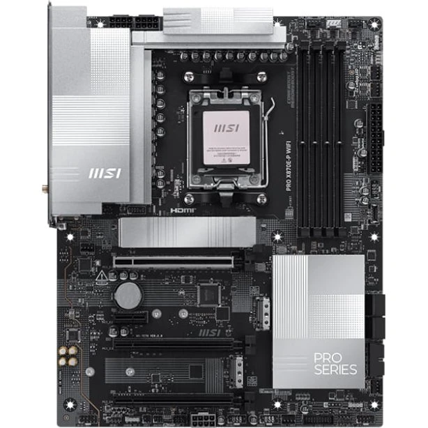 MSI PRO X870E-P WIFI Moederbord AMD X870E Socket AM5 ATX