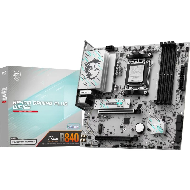 MSI B840M GAMING PLUS WIFI6E AM5 Micro ATX Moederbord