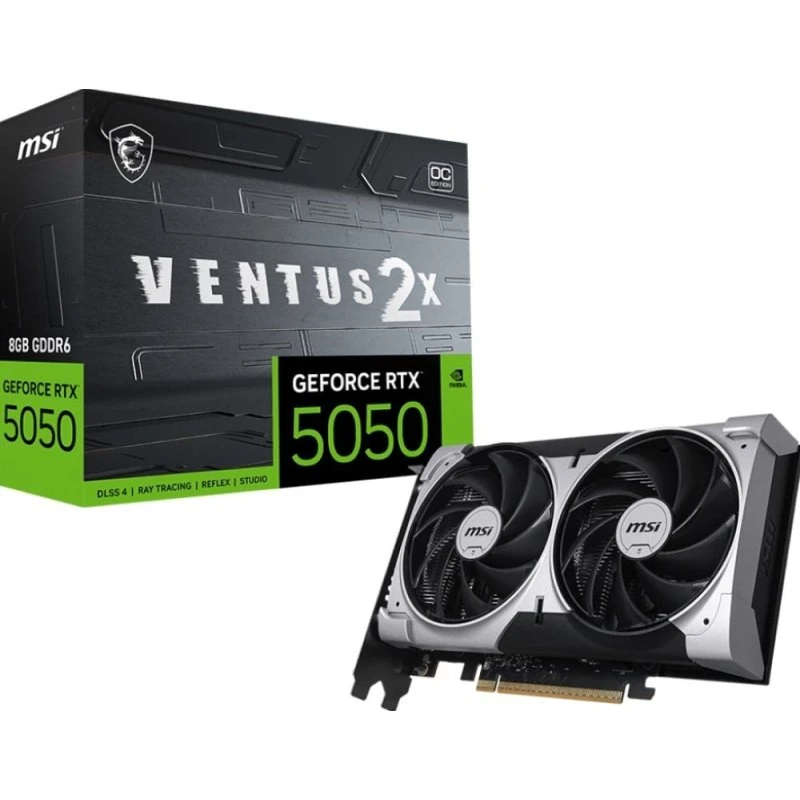 MSI GeForce RTX 5050 Ventus 2X OC 8GB GDDR6 Videokaart