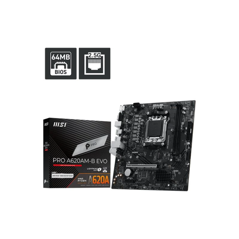 MSI PRO A620AM-B EVO AM5 ATX Moederbord