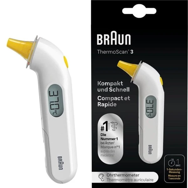 Braun Thermoscan 3 Infrarood Oorthermometer IRT3030