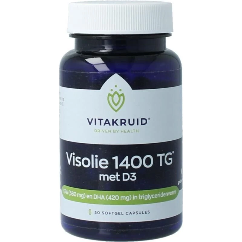Vitakruid Visolie 1400 TG® Triglyceriden met D3 30SG
