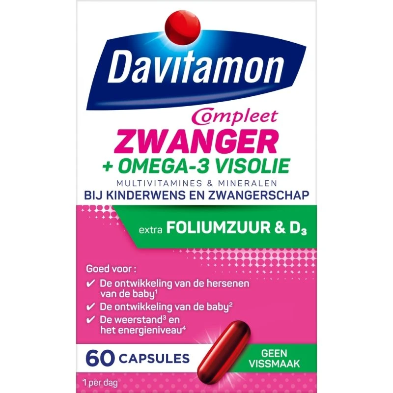 Davitamon Compleet Zwanger Plus Visolie 60 capsules