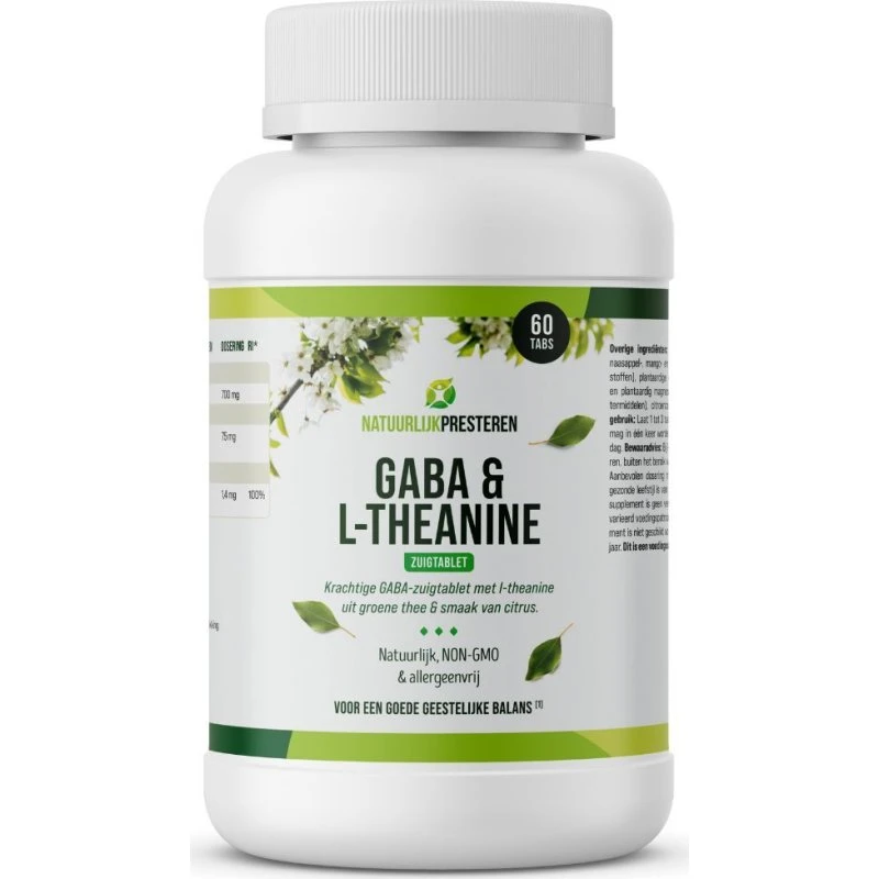 Natuurlijk Presteren GABA met L-theanine 60 smelttabletten