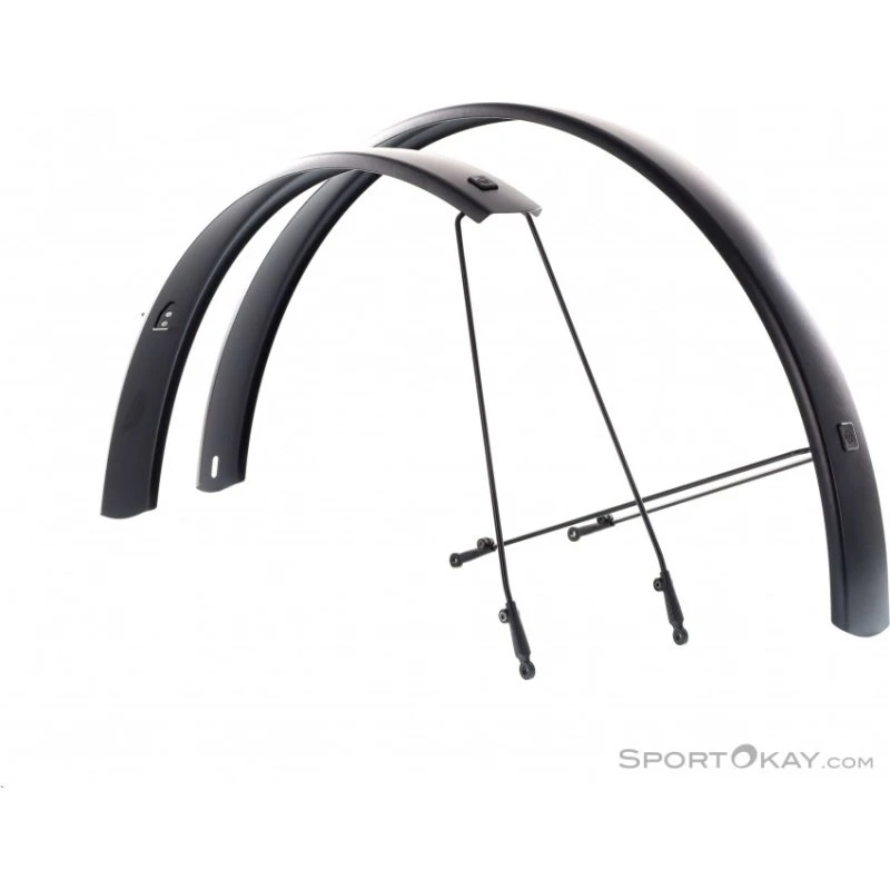 SKS Edge Trekking 28" 56 mm aluminium spatbordset - zwart