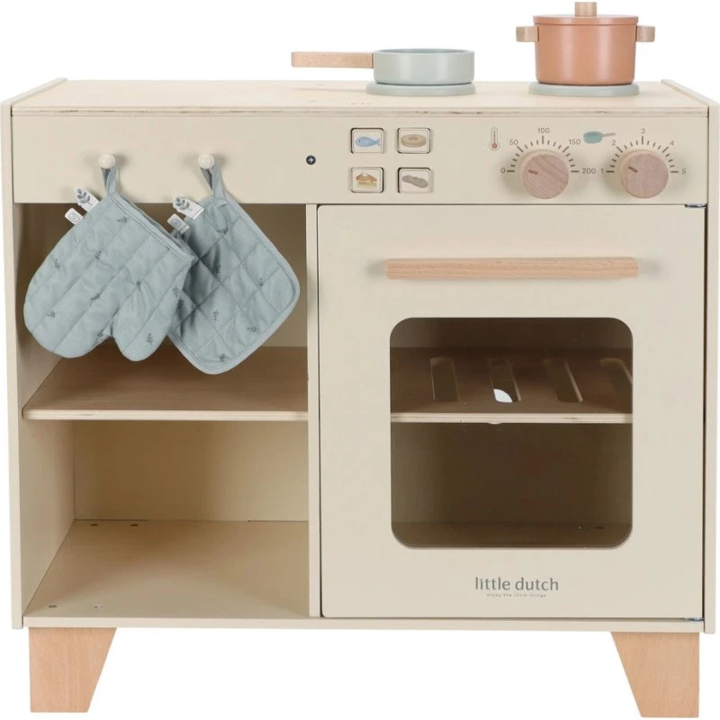 Little Dutch Houten Speelkeuken Essentials - Beige